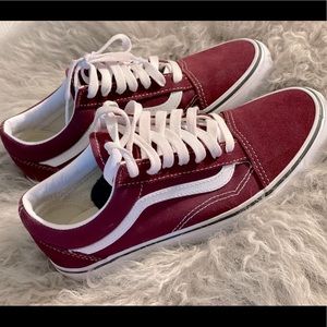 Old Skool Vans suede maroon